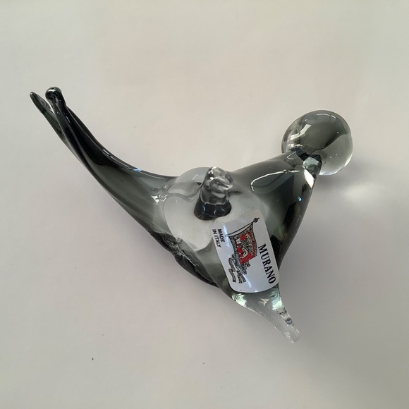 MURANO Vintage Art Glass Seal Sculpture Sticker intact Vintage 1970s - Picture 6 of 12